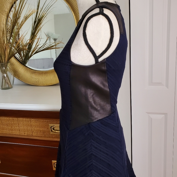 Rag & bone caviar crete tank skater navy blue dres - Picture 6 of 7